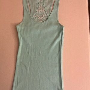 American Eagle Outfitters Mint Green lace back Tank Top
